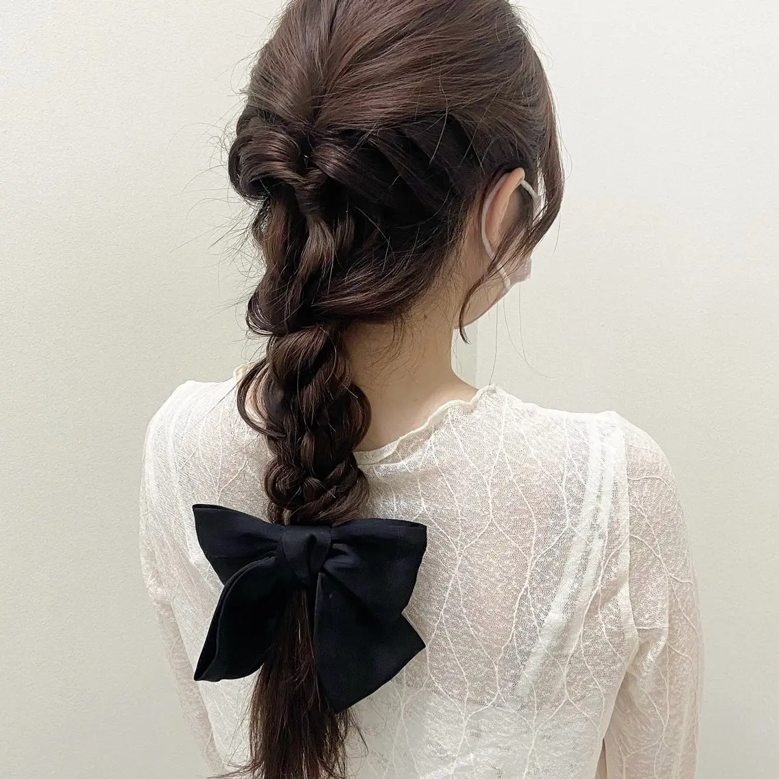 セミロング 結べるレイヤーカット /カラー/あさかのヘアスタイル