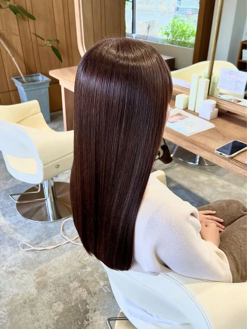 【艶髪】カット+トリートメント　cotaのプレミークトリートメントでサラツヤヘアーに✂︎の写真