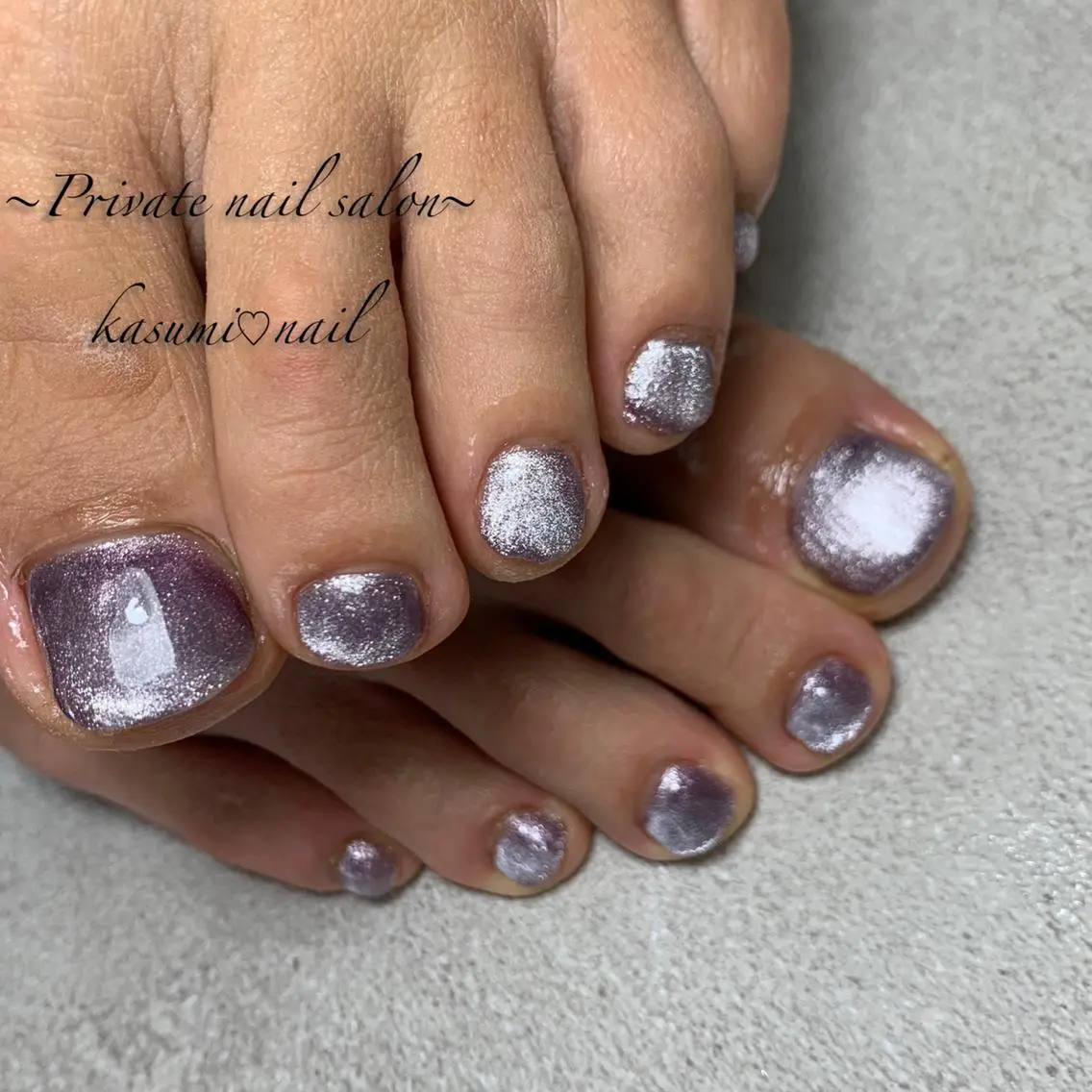 ネイル マグネットネイル ミラーネイル ニュアンスネイル 春ネイル KASUMI♡ Nailのネイルデザイン