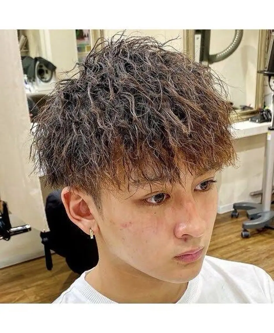 パーマ メンズ カット パーマ カラー/カット toshikiのヘアスタイル