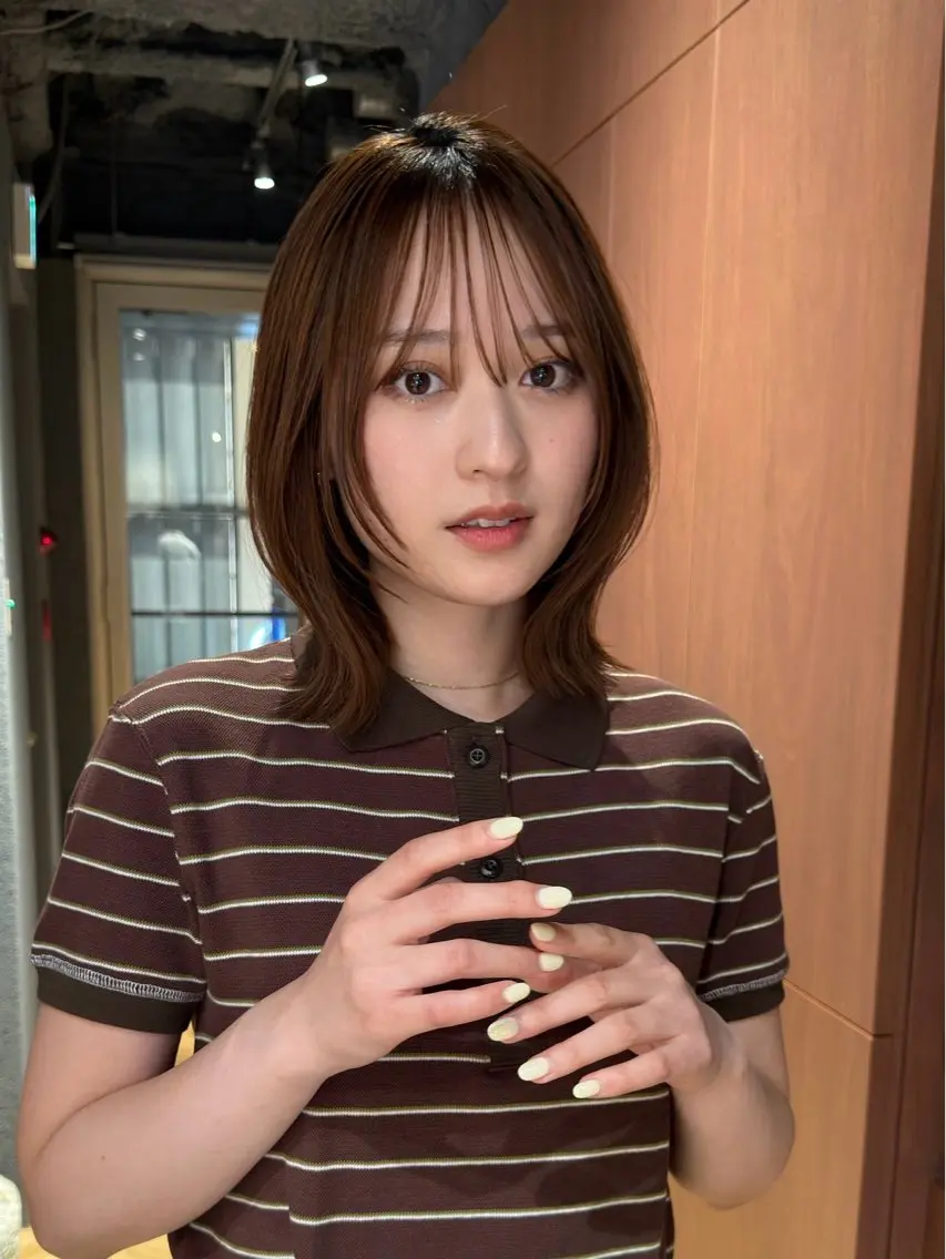 ミディアム カラー 銀座/骨格診断 垢抜けレイヤー/菅原のヘアスタイル