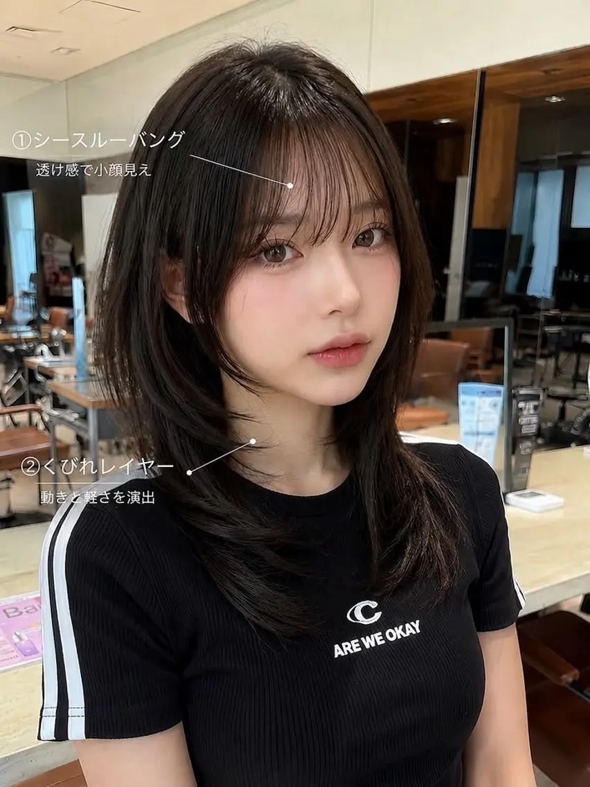 【💛8/20.21限定ミニモ学割🧑‍🎓】カット➕aujuaトリートメント　¥1650の写真