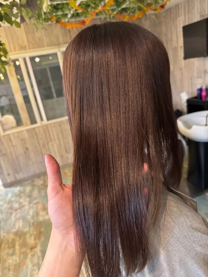 ロング カット ヘアカラー トリートメント 🌳池袋美容室🌳 albero林美里のヘアスタイル