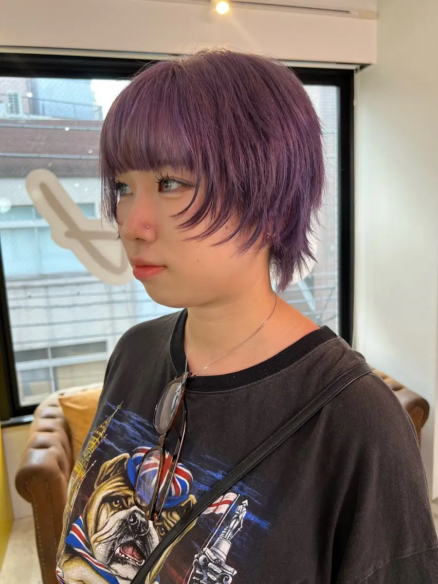 ショート 💥ウルフカット デザインあんな💥のヘアスタイル