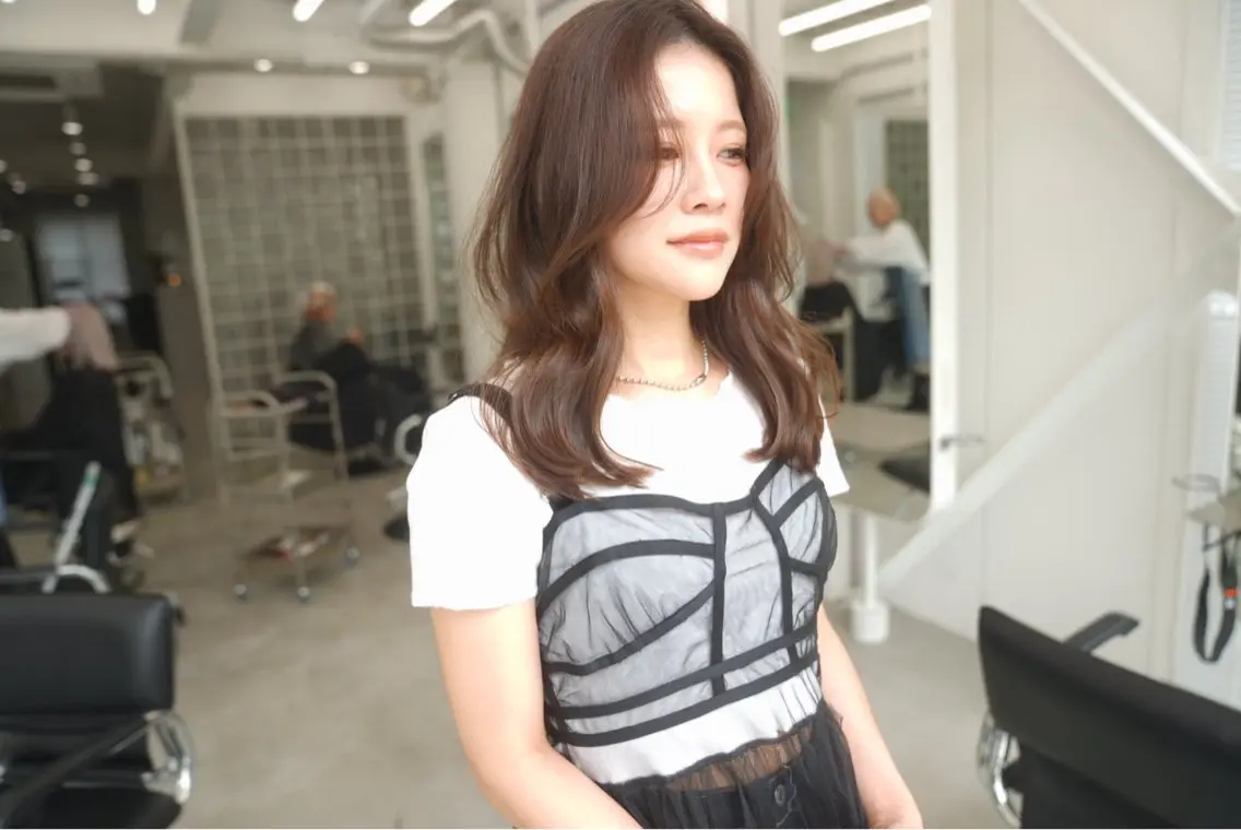 ロング カット ヘアカラー トリートメント オトナヘア✂︎ 土橋 大毅のヘアスタイル