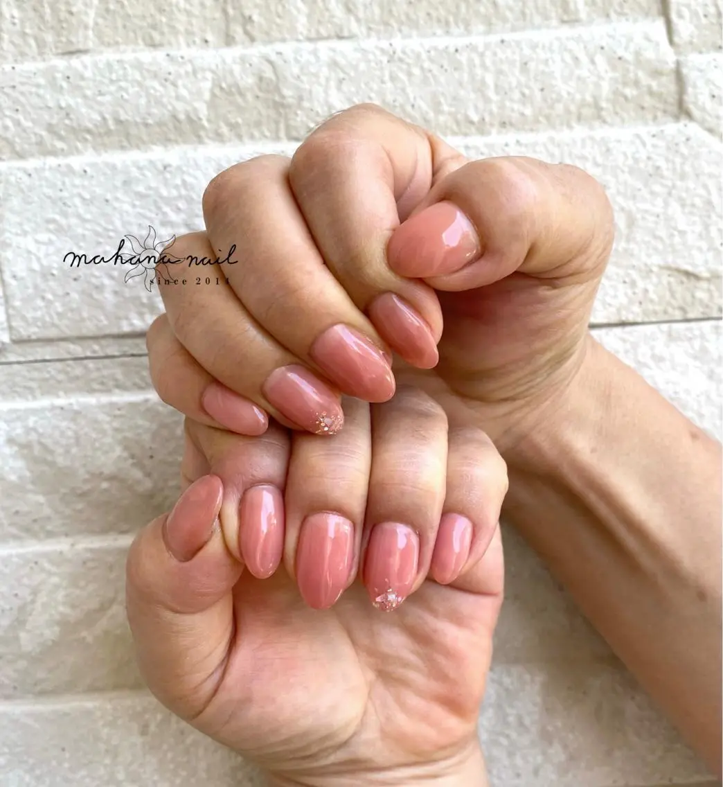 ネイル ワンカラーネイル mahana nailのネイルデザイン