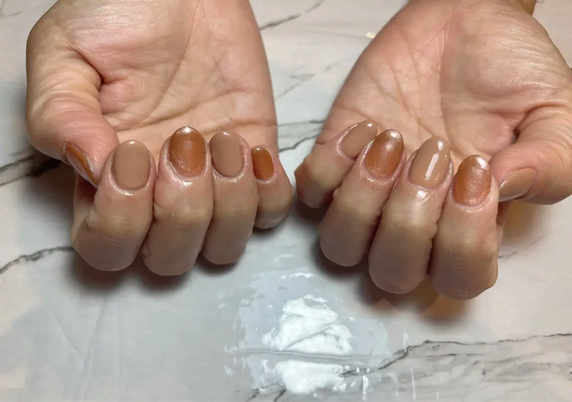 ネイル ブラウン ハンドネイル arce amiのネイルデザイン