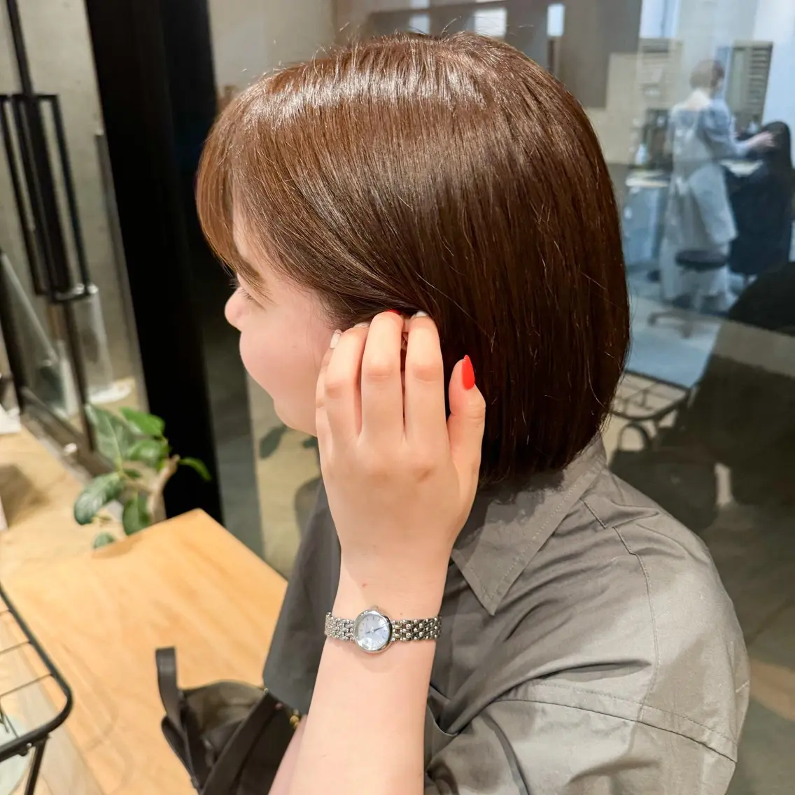 ショート カラー ヘアカラー トリートメント 透明感カラー/レイ ヤー/Nana🌈のヘアスタイル