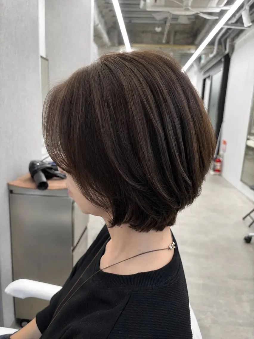 ショート ボブ カット ヘアカラー 関山浩平ショート /ボブ/ヘアセットのヘアスタイル