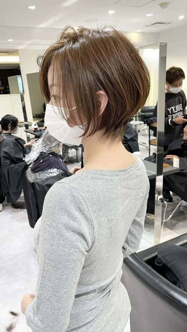 ショート 銀座/大人ショート /絶壁解消/若狭真央のヘアスタイル