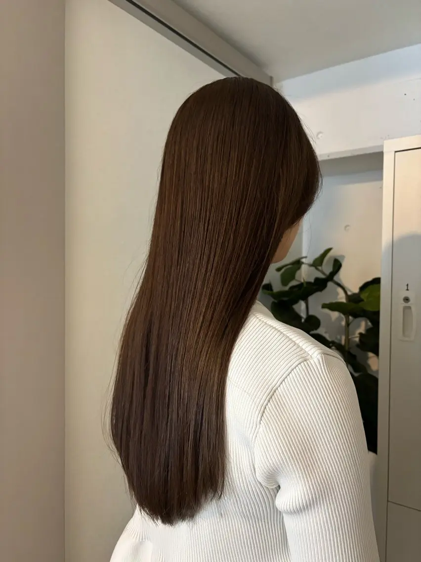 ロング カット ヘアカラー トリートメント 透明感カラー/髪質 改善 YUKAのヘアスタイル