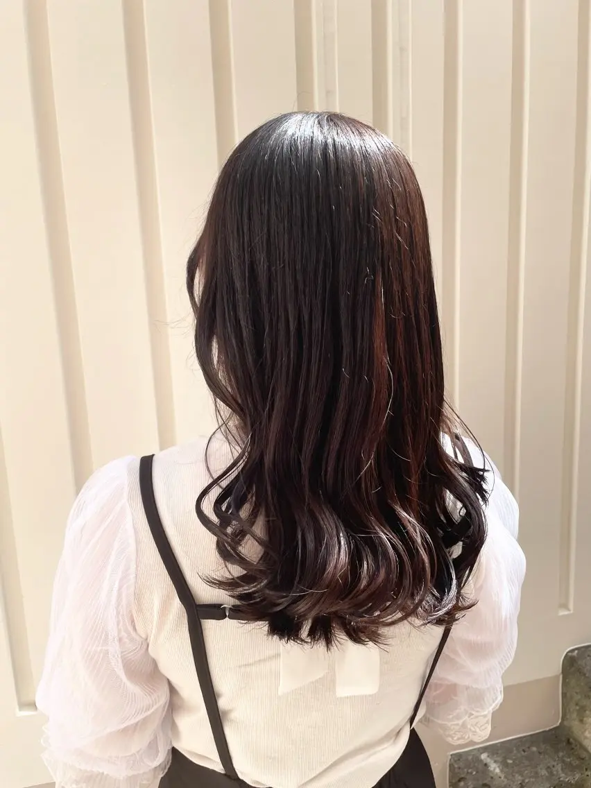 平日限定🌿【髪質改善✨】超音波アイロン付き🌿カット+うる艶カラー+トリートメントの写真