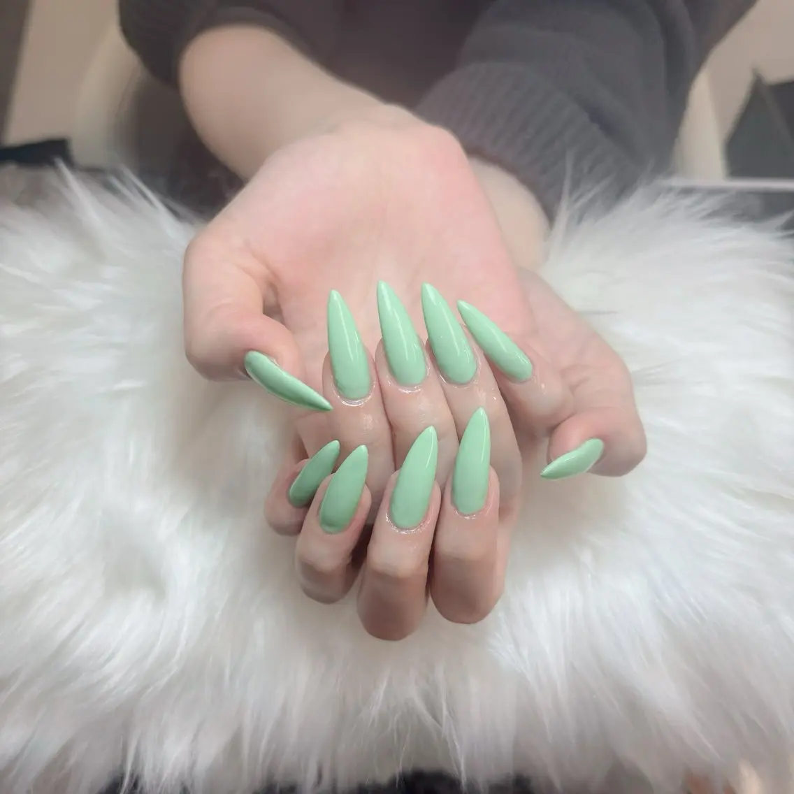 ネイル ジェルネイル 韓国ネイル マグネットネイル ネイルチップ 冬ネイル Lenie Nail Salonのネイルデザイン