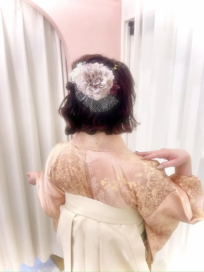 🎀袴着付け➕ヘアセット🎀の写真