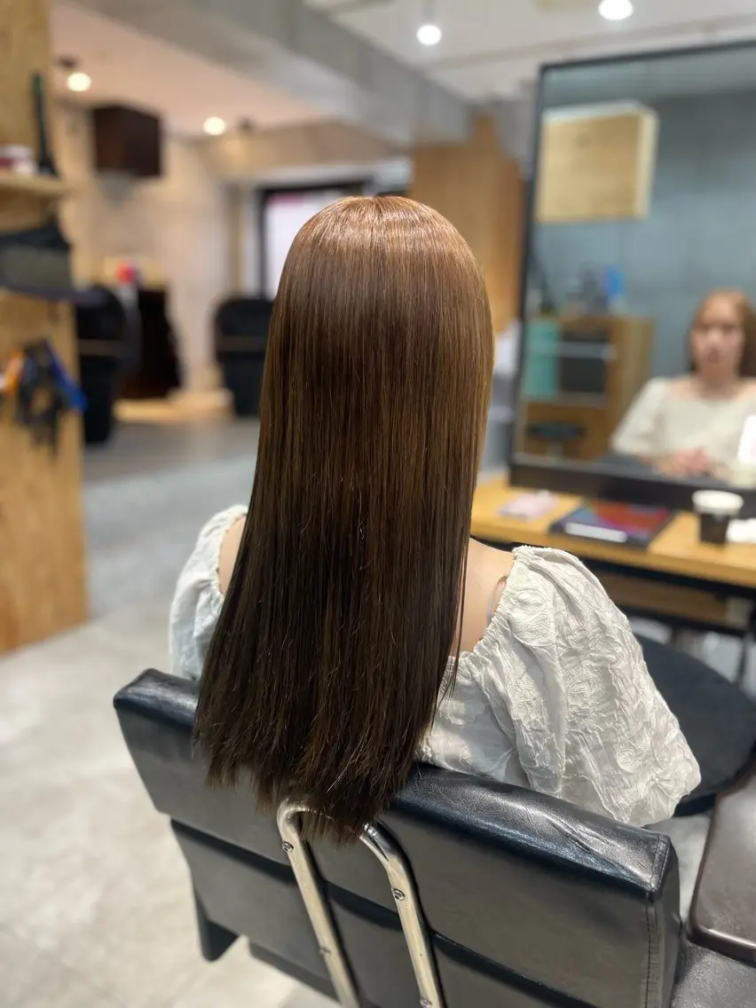 ロング ヘアカラー トリートメント オガワ カエデ🦋のヘアスタイル