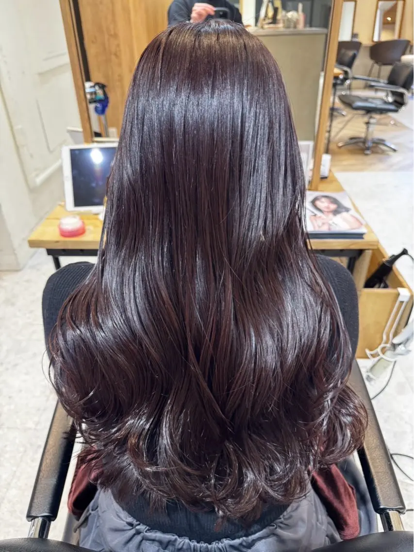 ロング ヘアカラー 鈴木 心花のヘアスタイル