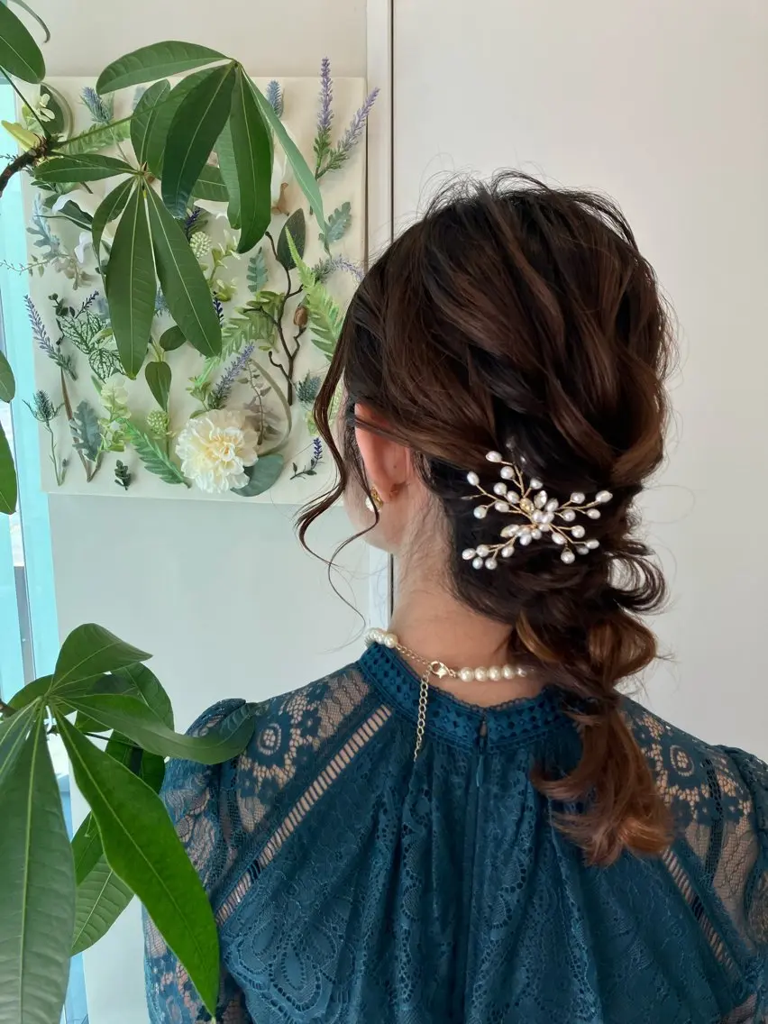 ヘアアレンジ 結婚式・ブライダル Hair&Make Nahoのマツエク・マツパデザイン