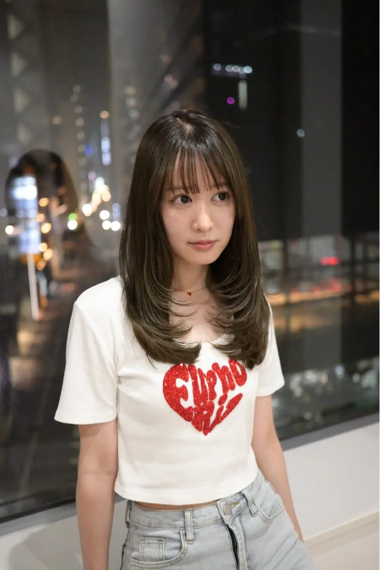 ロング 木村 詩渚のヘアスタイル