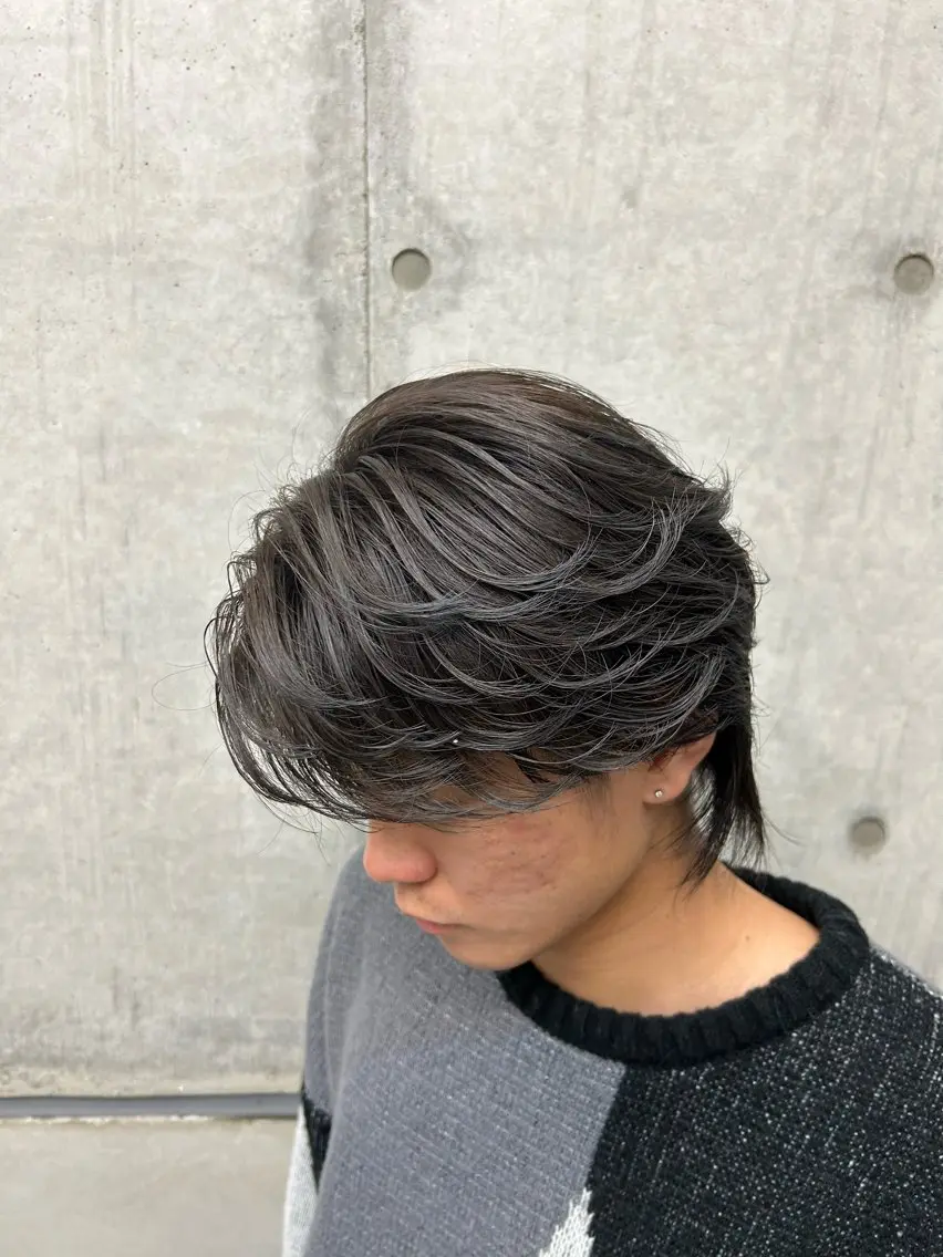 ショート パーマ メンズ ショートヘア なりたひろと / フェザーパーマのヘアスタイル