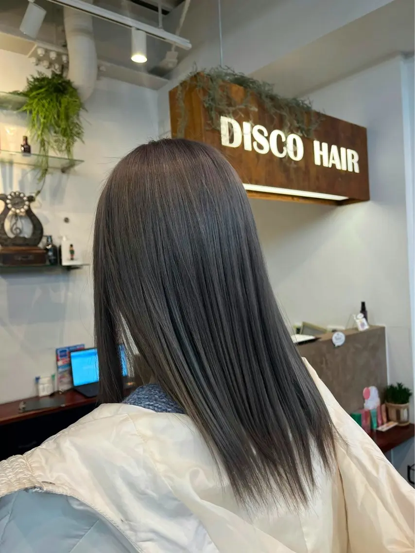 セミロング カット ヘアカラー トリートメント 木村 ときわのヘアスタイル