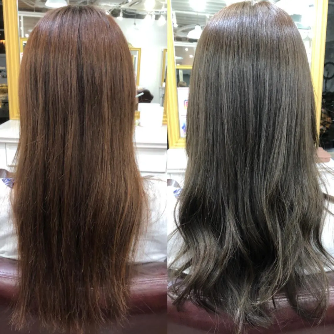 ロング カラー ベージュカラー オリーブベージュ レイヤー×髪質改善✨ 渋谷/佐藤侑哉のヘアスタイル
