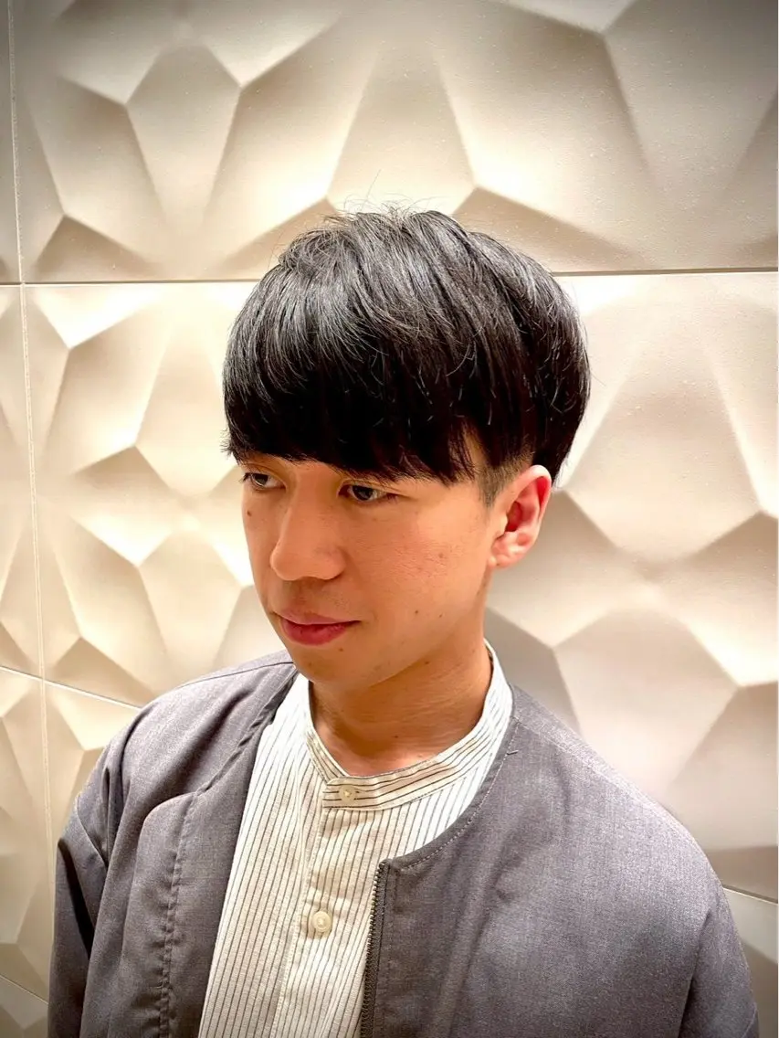 ミディアム メンズ 藤原 航のヘアスタイル