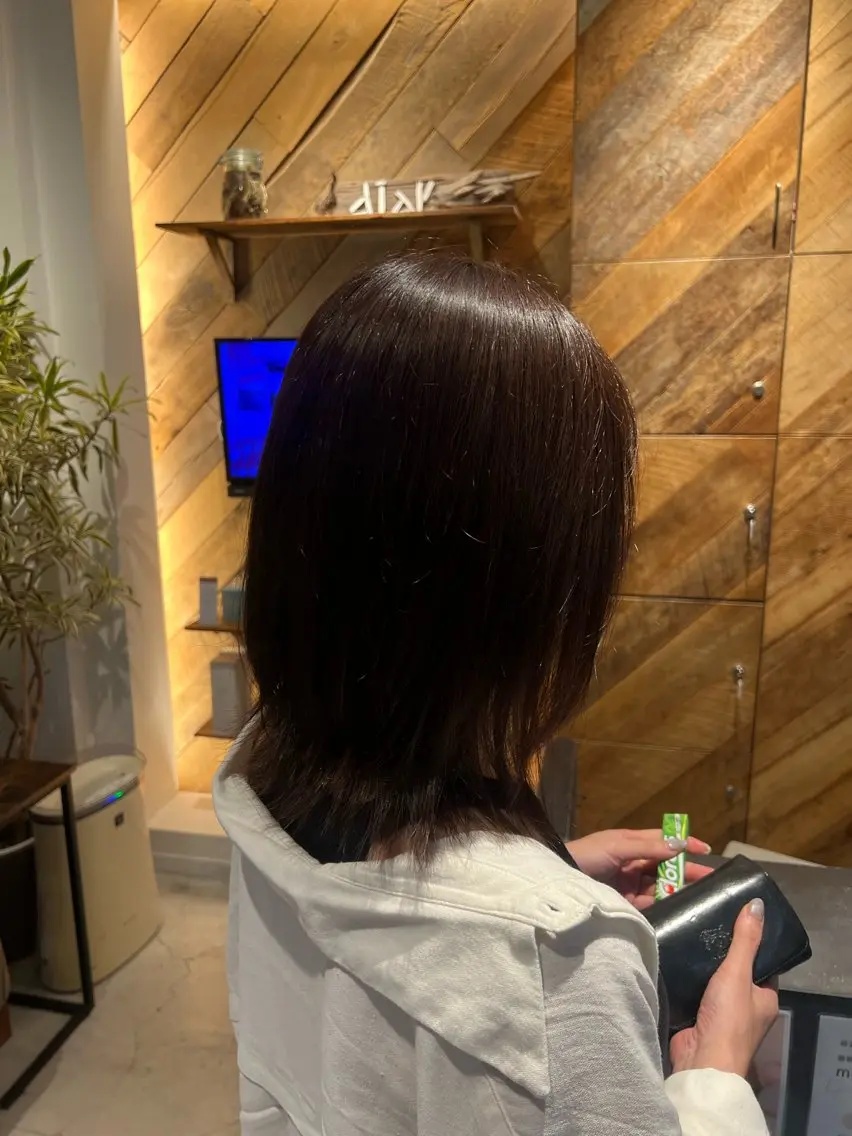 ミディアム ヘアカラー Miyuu 『藤沢』のヘアスタイル