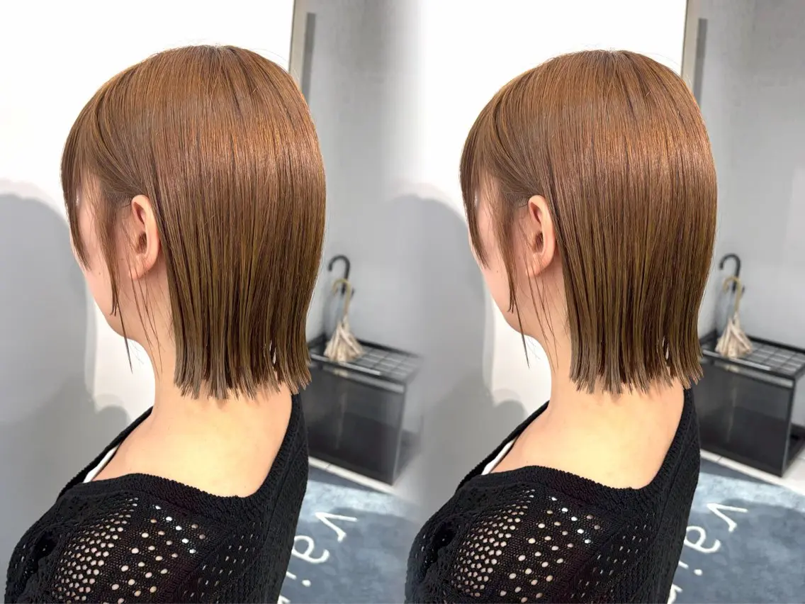 【ミニモ当日限定☘️】切りっぱなしボブカット＋1stepトリートメント※条件ありの写真