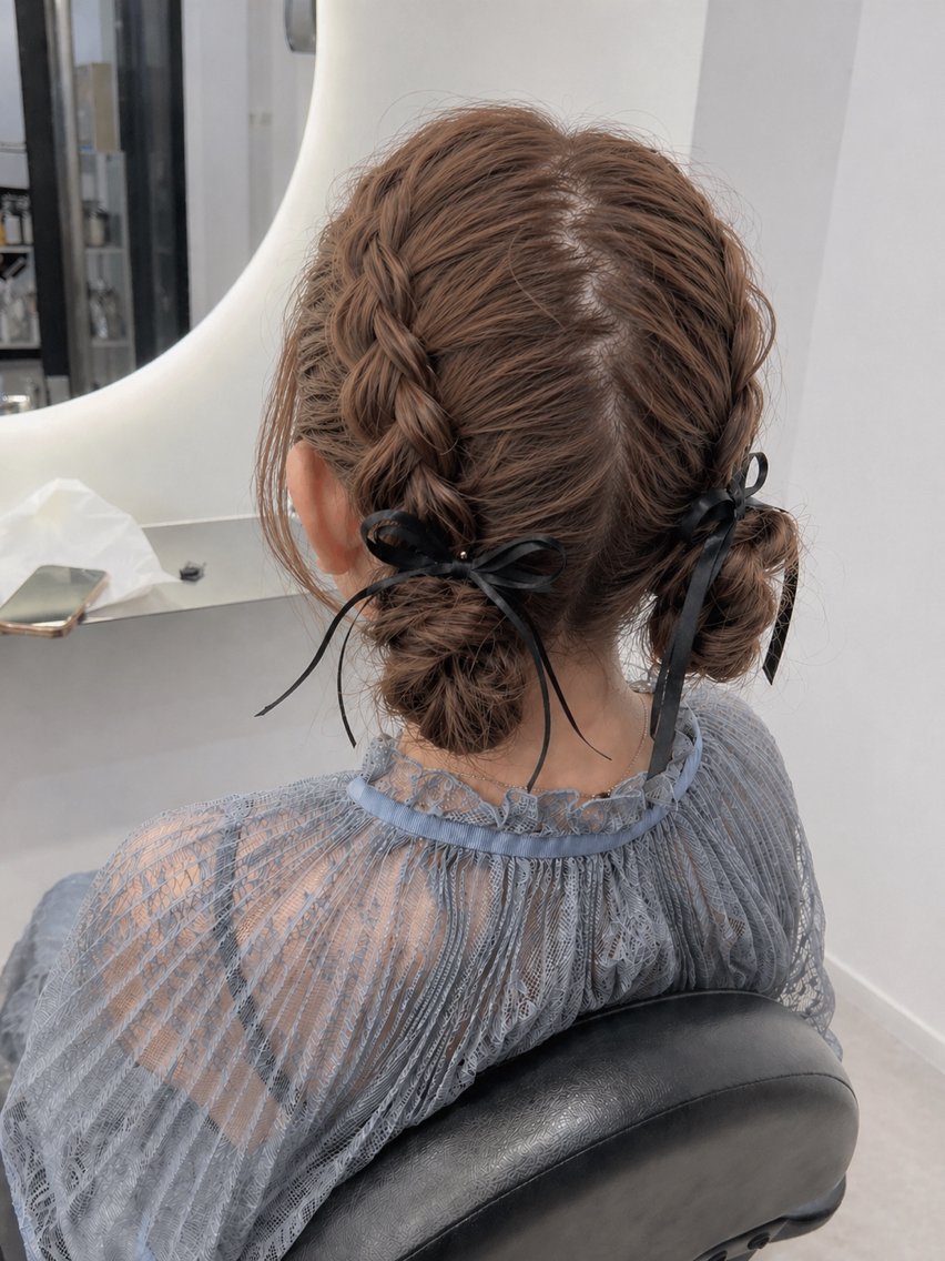 セミロング わかまつ　ももみ 🕊️/ヘアセットのヘアスタイル