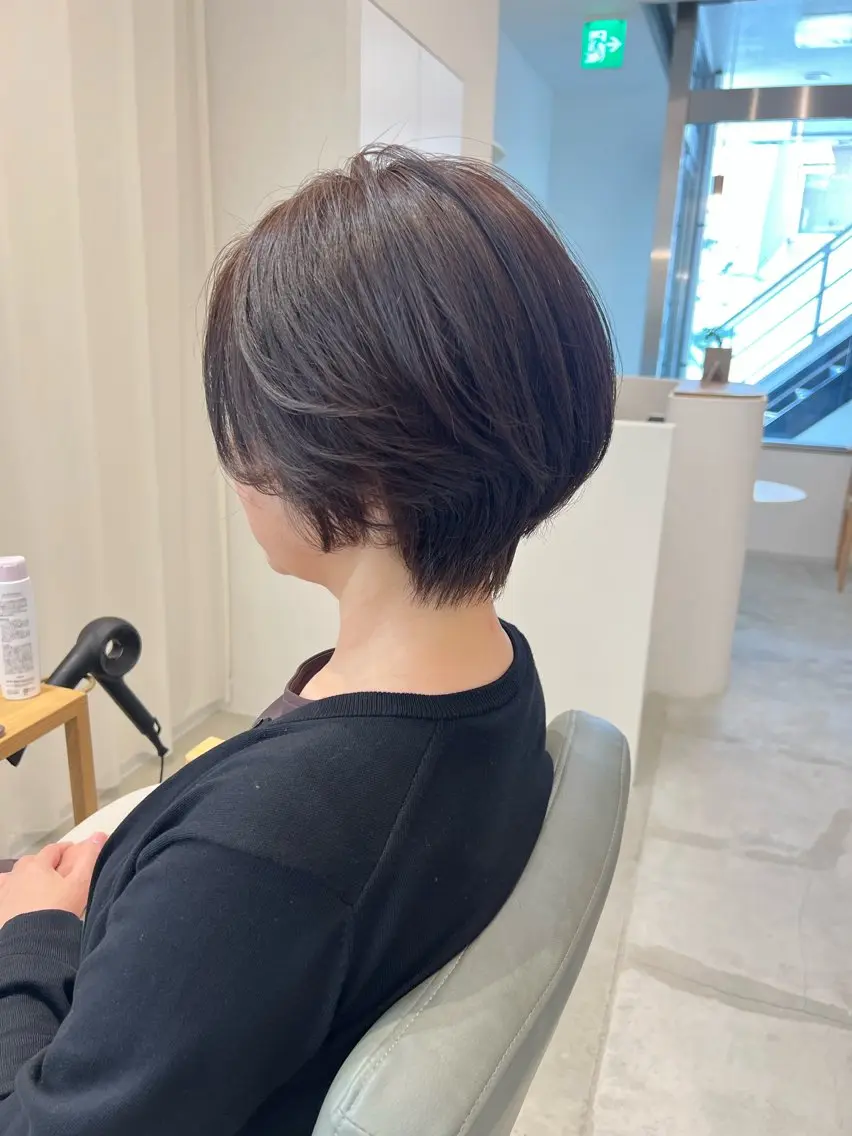 ショート カット ヘアカラー トリートメント yu koのヘアスタイル