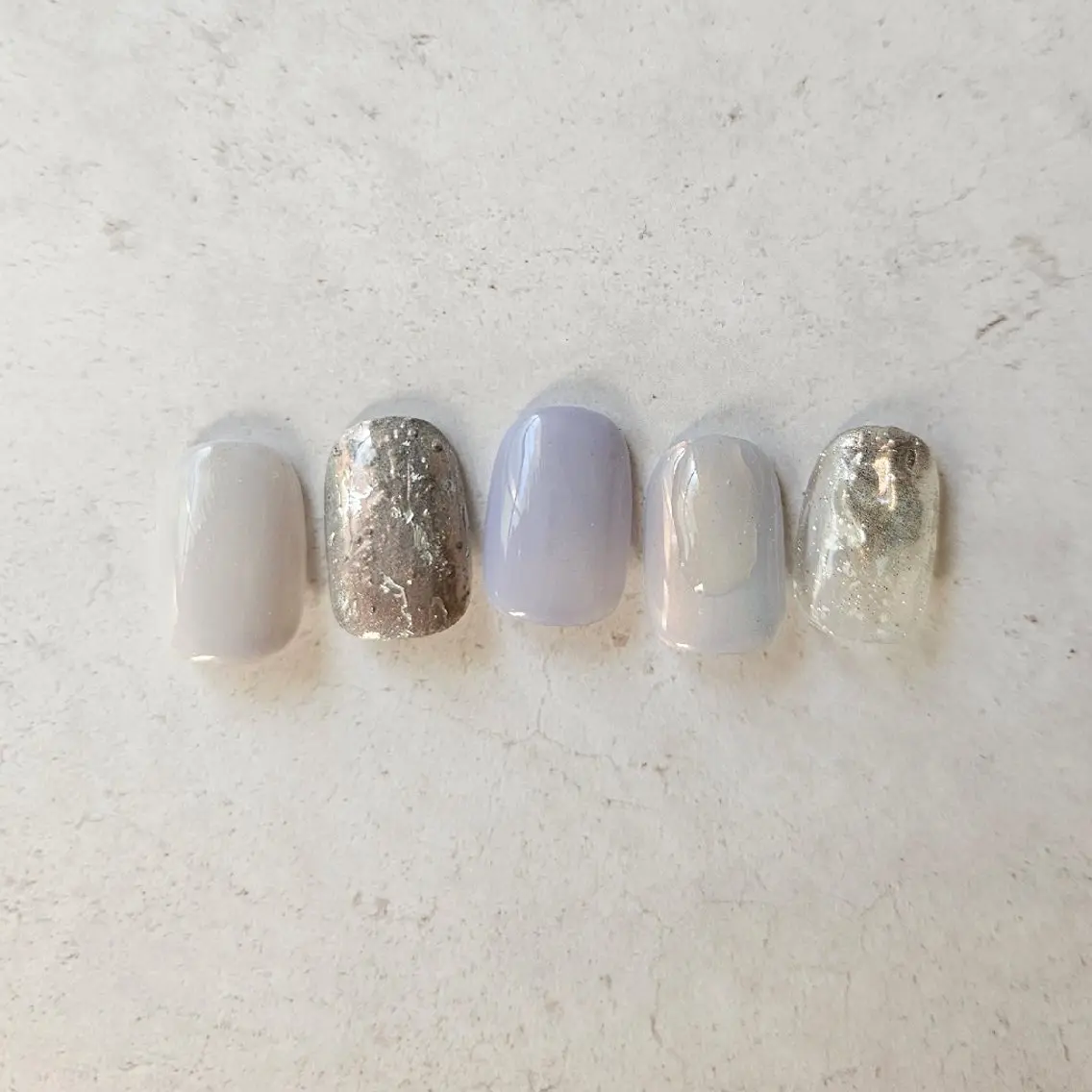 ネイル オーロラネイル ブルー ジェルネイル ニュアンスネイル パラジェル ハンドネイル Nailsalon manoのネイルデザイン