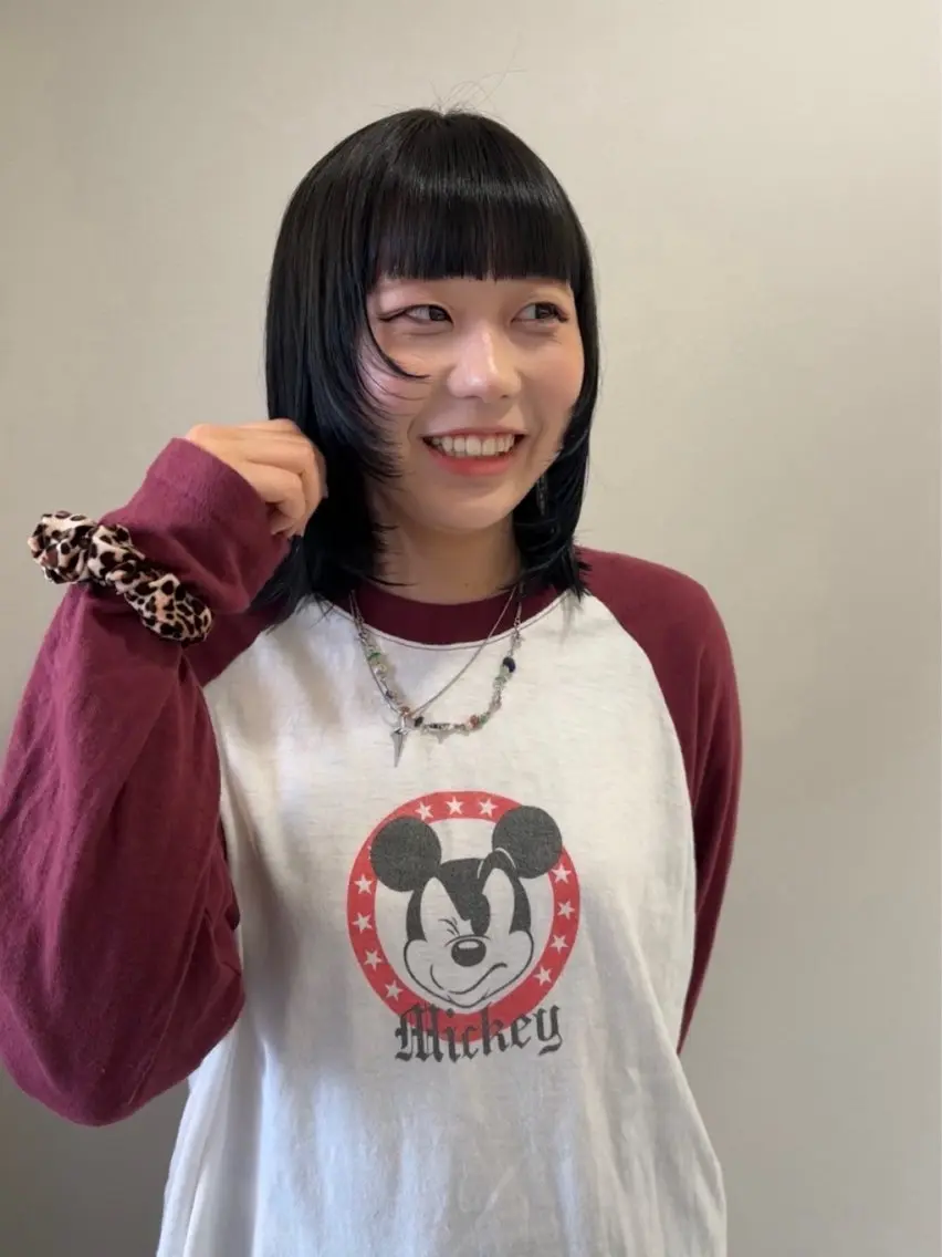 ショート カラー 顔周りカット レイヤーカット ハシヅメ キョウカのヘアスタイル