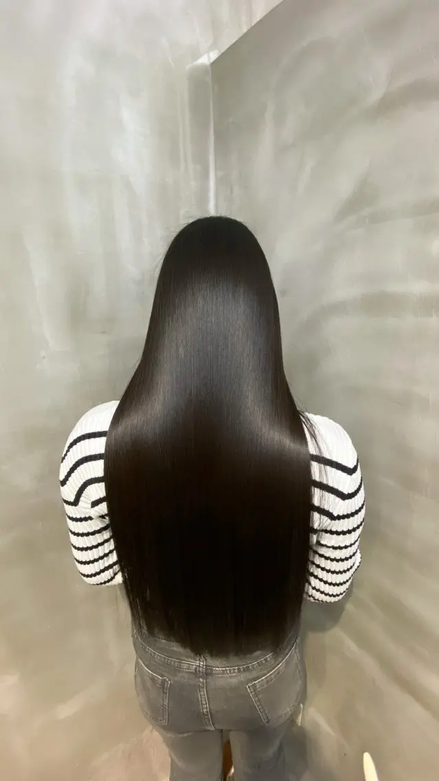 ロング カット ヘアカラー トリートメント RUI⚪️艶髪 ⚪️髪質改善のヘアスタイル