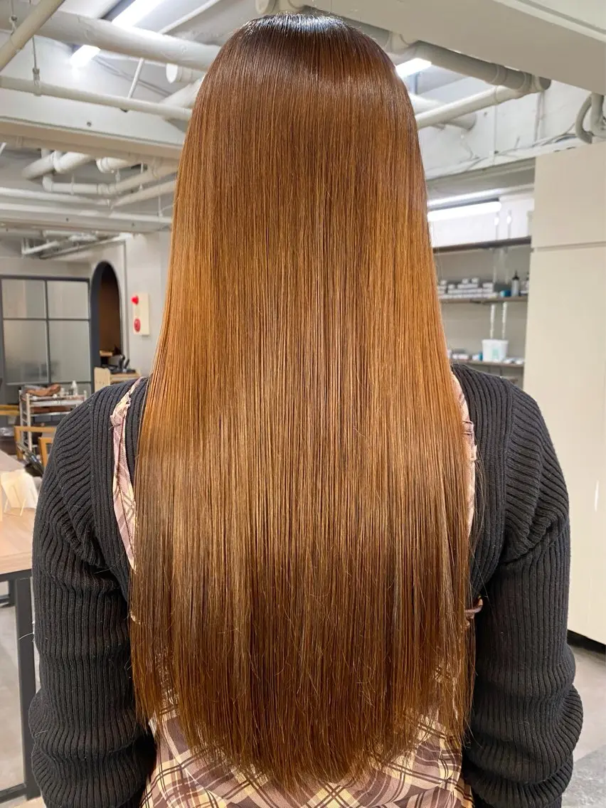 ロング カラー 髪質改善 ヘアカラー 🌼髪質改善 アレンジ🌼のヘアスタイル