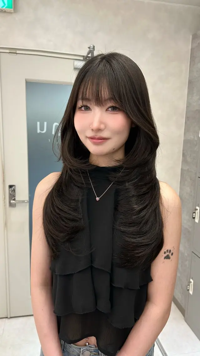 【🍒韓国風カット🍒】ザクザクレイヤーカットの写真
