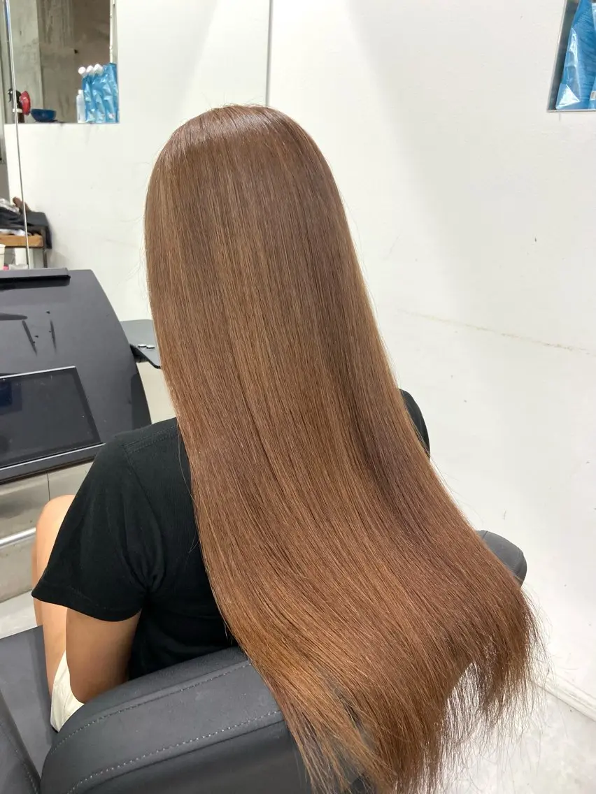 ロング カラー ベージュカラー ダブルカラー ヘアカラー トリートメント Kotoko🖤/海 外/バレイヤージュのヘアスタイル