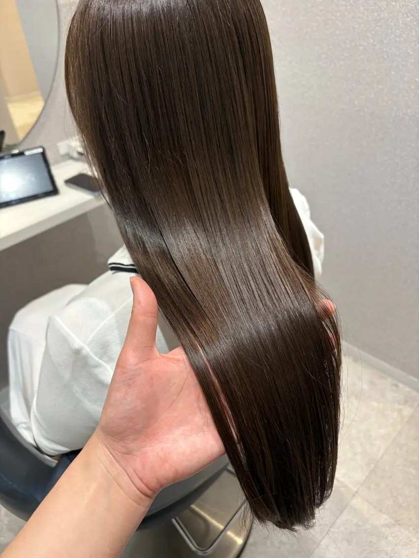 ロング カラー アクアカラー グレージュ トリートメント ヘアカラー トリートメント 女性リピ90%🍨 🩷佐藤みずきのヘアスタイル