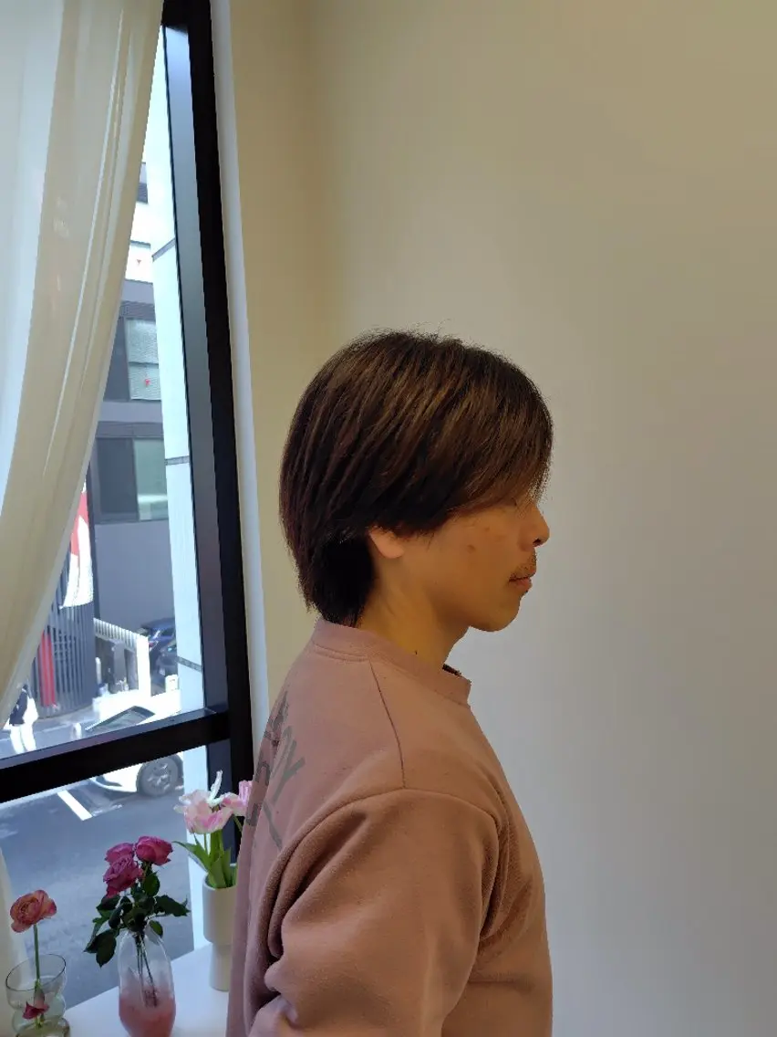 当日予約❌センターパート限定カットモデル チェック有りの写真