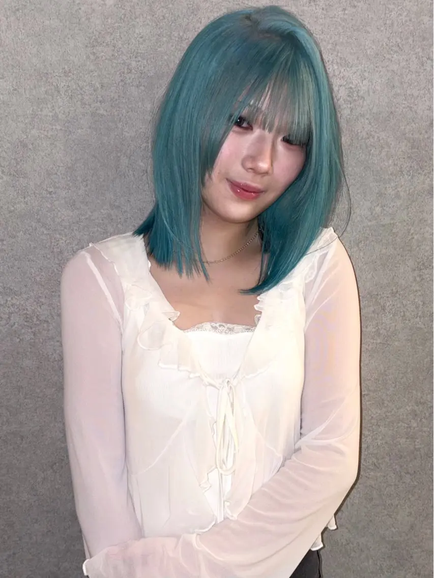 ミディアム カラー ヘアカラー トリートメント コツ🧚ハイトーン /カラー/名古屋/栄のヘアスタイル