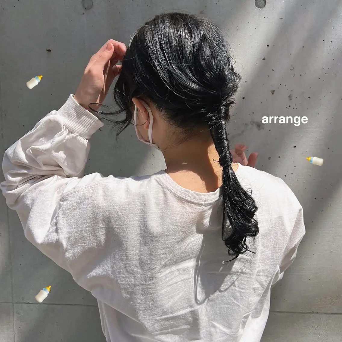 ロング ヘアアレンジ 簡単アレンジ SOURCE 茶屋町　奥井杏奈のヘアスタイル