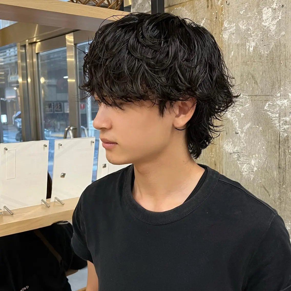 パーマ メンズ カット パーマ メンズ特化 タメイシのヘアスタイル