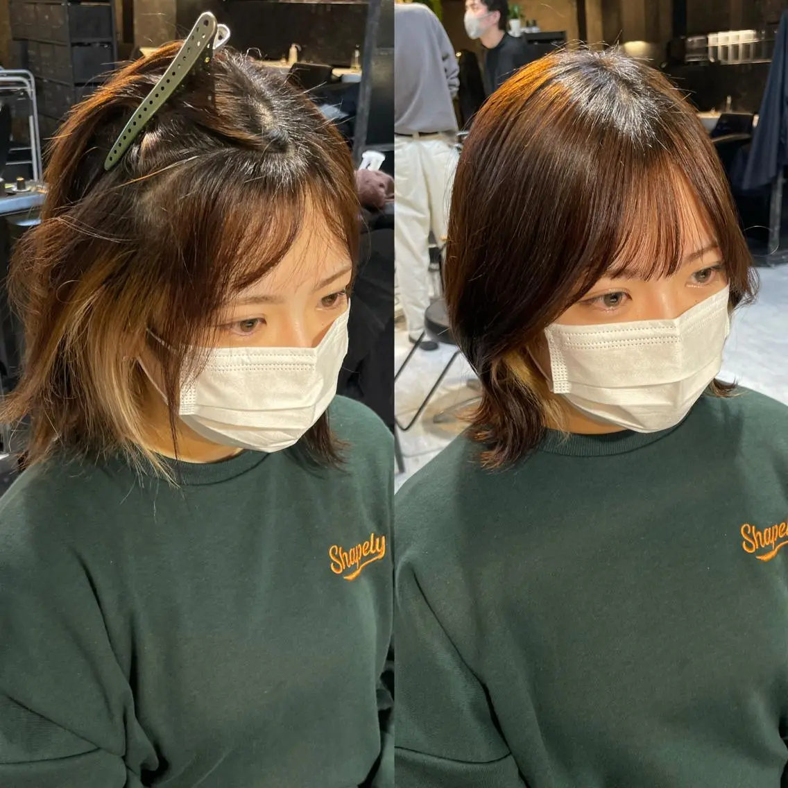 🦊前髪縮毛矯正🦊　ピンピンになりすぎない丸みのある前髪を実現😊　⚠️トリートメント無料期間中⚠️の写真