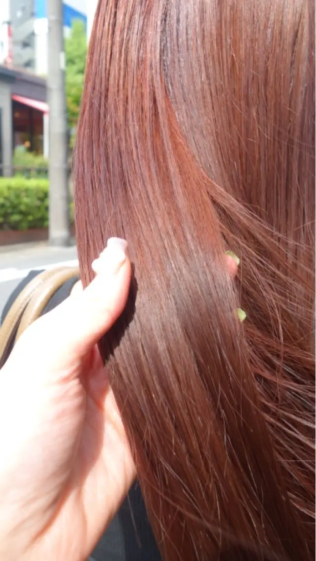カラー ブリーチ ブリーチなしカラー 御器所/髪質改善千田 紗羽のヘアスタイル