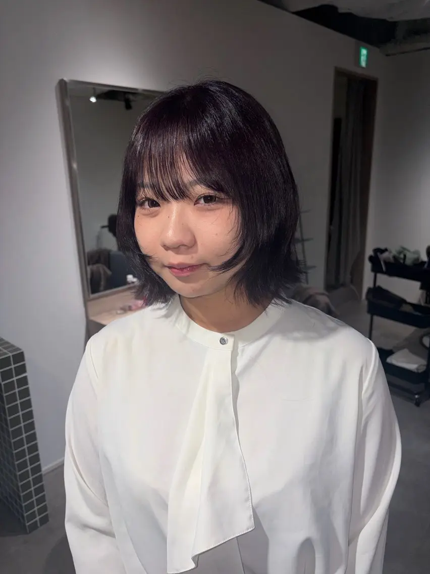 ミディアム カラー SAAYA/ カラーモデル募集中のヘアスタイル