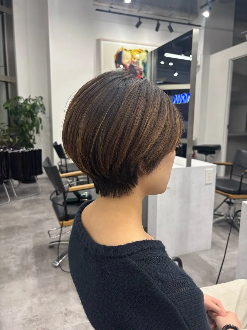 ショート カラー ヘアアレンジ レイヤー/メンズ🥑 マエダアズミ🥑のヘアスタイル