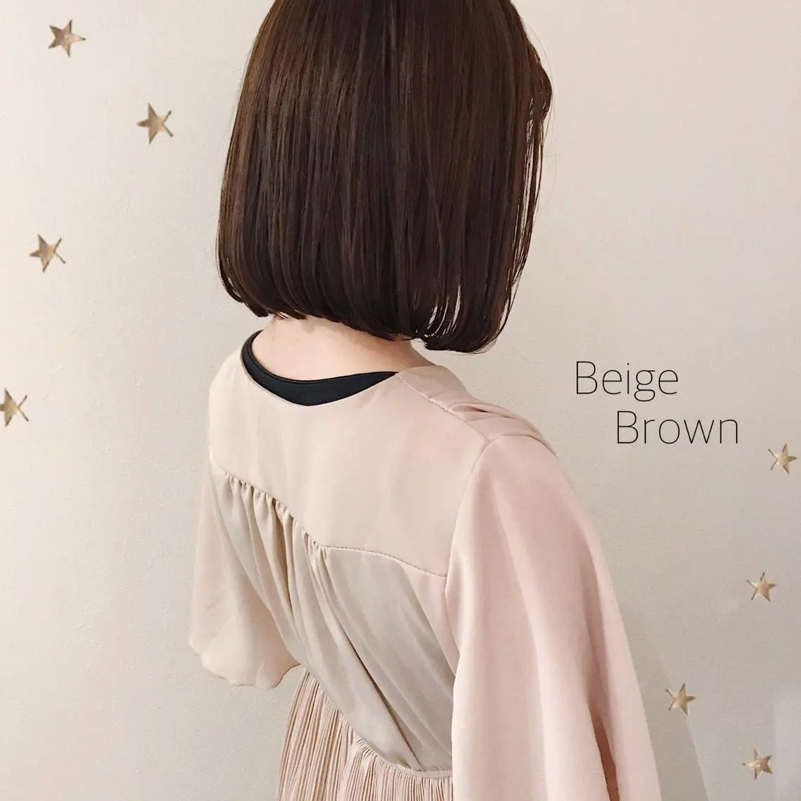 ミディアム カラー カット ヘアカラー 市川 千夏のヘアスタイル