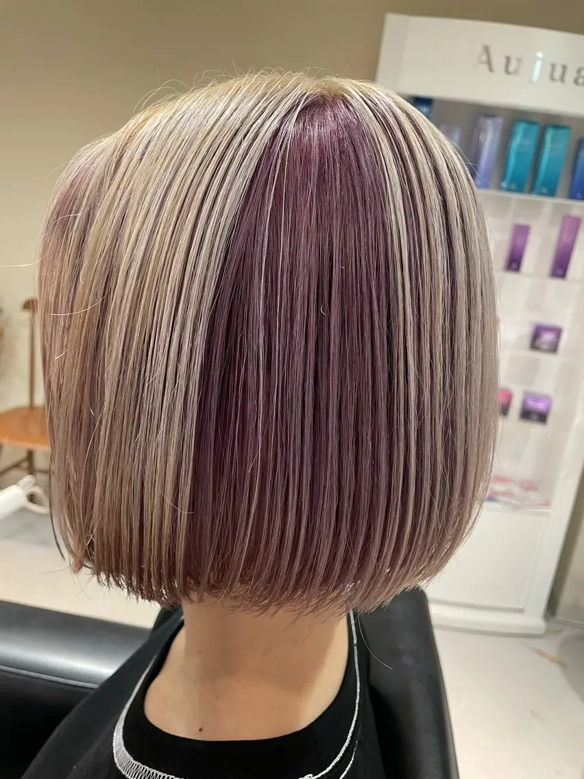カラー NINE+/代表 ブリーチ特化型サロンのヘアスタイル