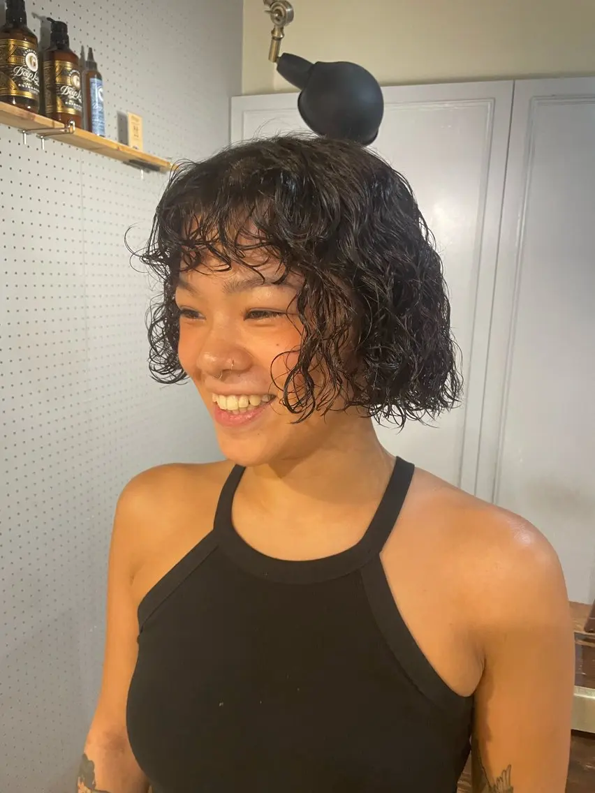 ショート パーマ カット パーマ 🤩噂のMr.髪ポジ ティブ®️yu🤩のヘアスタイル