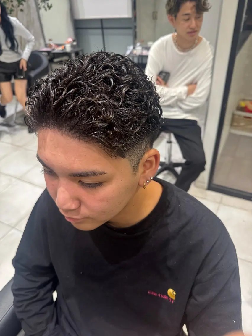 パーマ メンズ 石塚 望空翔のヘアスタイル