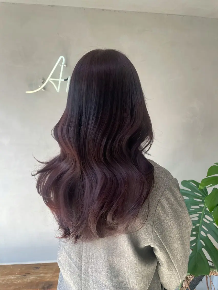 ロング カラー ヘアカラー トリートメント 新宿/透明感カラー/ 髪質改善/桜良のヘアスタイル
